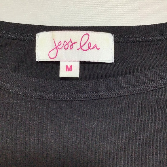 Sequin Sleeve Black Long Sleeve Top - Picture 4 of 11